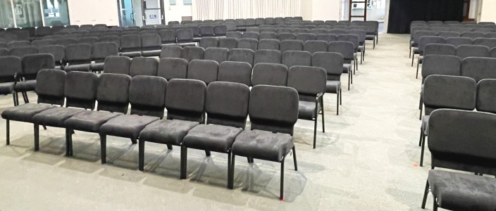 North Beach Baptist Church - Enclosed Back Church Chairs