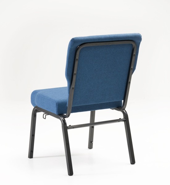 Church Chair Blue Quarter Rear