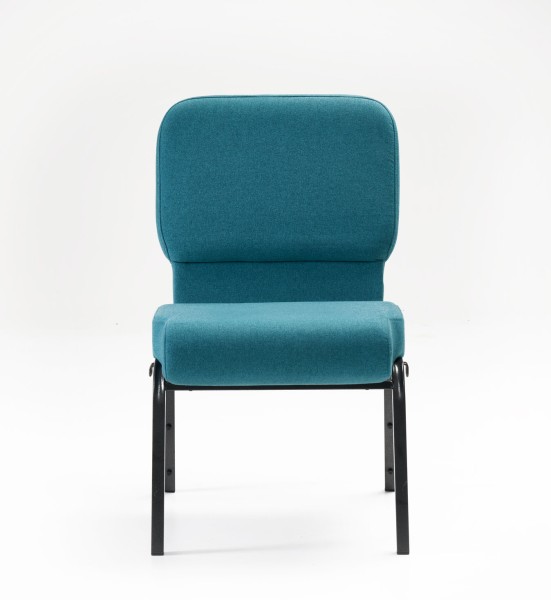 Enclosed Church Chair Teal Front